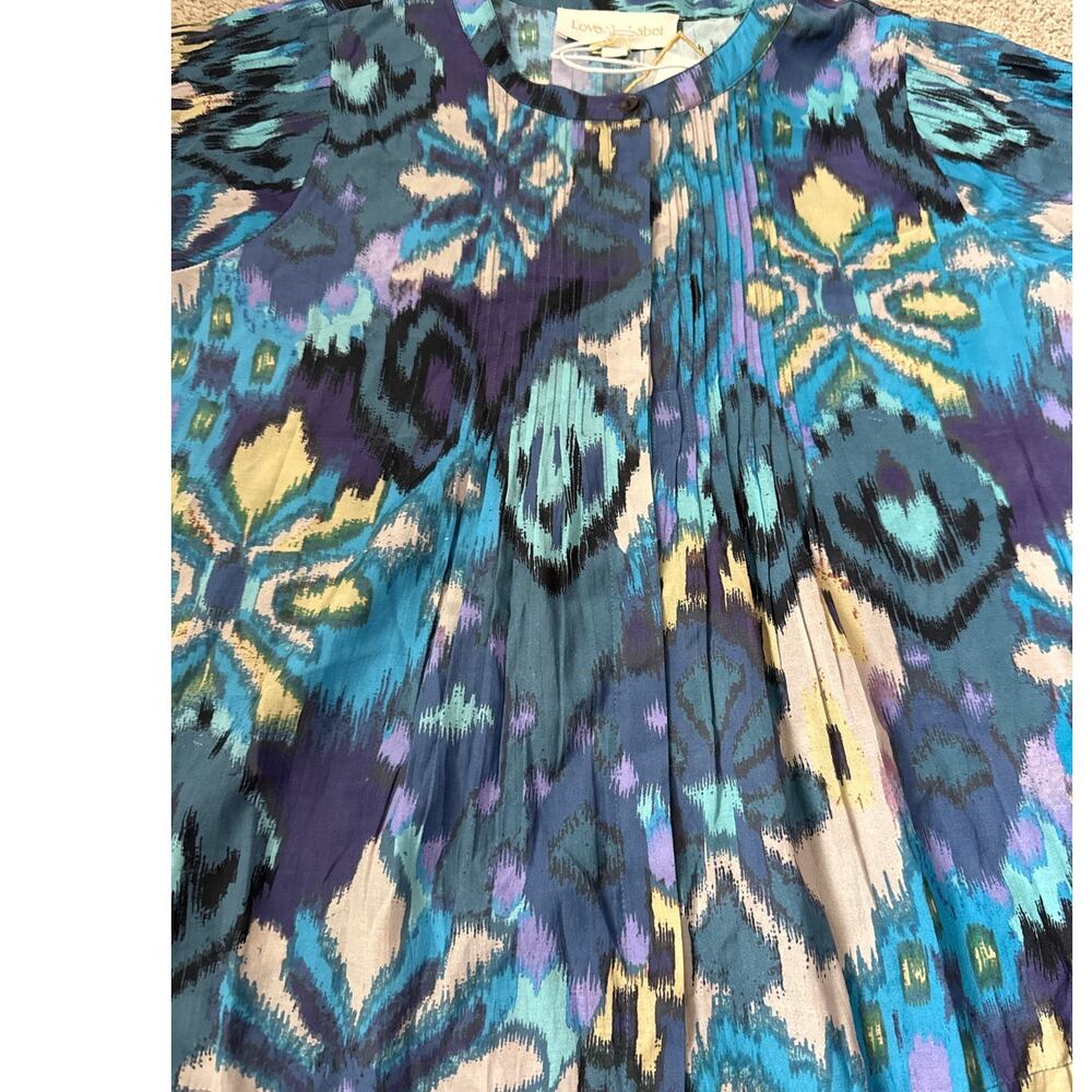 Love The Label‎ Lavina Top Symphonic Ikat Print Size Small - Picture 7 of 10